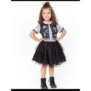 LOL Surprise Dress  Hoodie Pink Glitter Tulle Girls 10/12